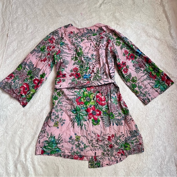 Plum Pretty Sugar floral cotton robe - Picture 10 of 10
